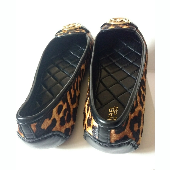 🆕 MICHAEL KORS Leopard Calf Hair Flat Shoes NWB - Picture 7 of 7
